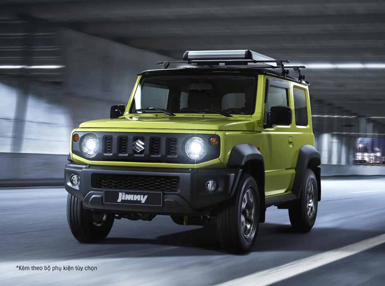 Suzuki Jimny Kinetic Yellow hai tông – màu nhận diện khi ra mắt